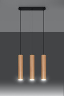 Lampa wisząca LINO 3 drewniana - Sollux Lighting