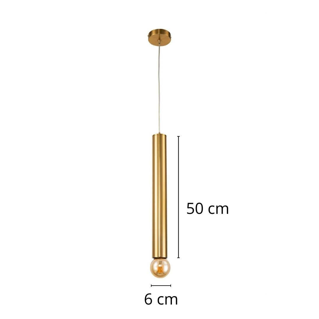 Lampa wisząca złota Austin Slim 500 mm - Ledea
