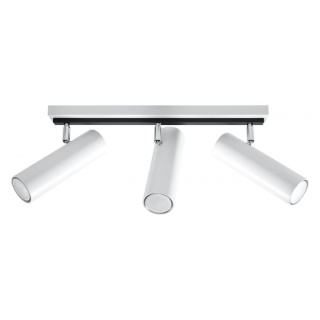 Plafon DIREZIONE 3 biały listwa sufitowa regulowane tuby - Sollux Lighting