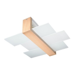 Plafon FENIKS 2 naturalne drewno - Sollux Lighting