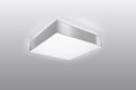 Plafon sufitowy HORUS 25 szary kwadratowy - Sollux Lighting