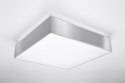 Plafon sufitowy HORUS 55 szary kwadratowy - Sollux Lighting