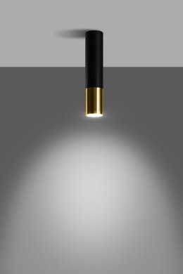Lampa natynkowa LOOPEZ czarny / złoty - Sollux Lighting