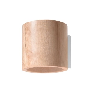 Kinkiet ORBIS naturalne drewno - Sollux Lighting