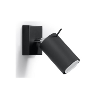 Kinkiet RING czarny - Sollux Lighting