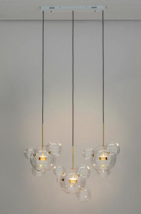 Lampa wisząca CAPRI LINE 3 złota LED - King Home Lampa wisząca CAPRI LINE 3 złota LED - King Home