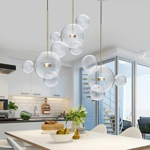 Lampa wisząca CAPRI LINE 3 złota LED - King Home Lampa wisząca CAPRI LINE 3 złota LED - King Home