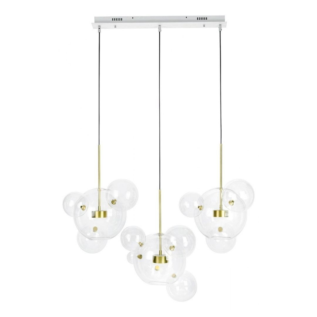 Lampa wisząca CAPRI LINE 3 złota LED - King Home Lampa wisząca CAPRI LINE 3 złota LED - King Home