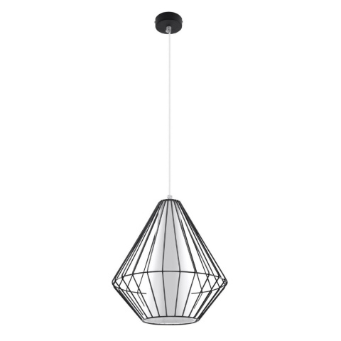 Lampa wisząca DEMI czarna druciana loft - Sollux Lighting