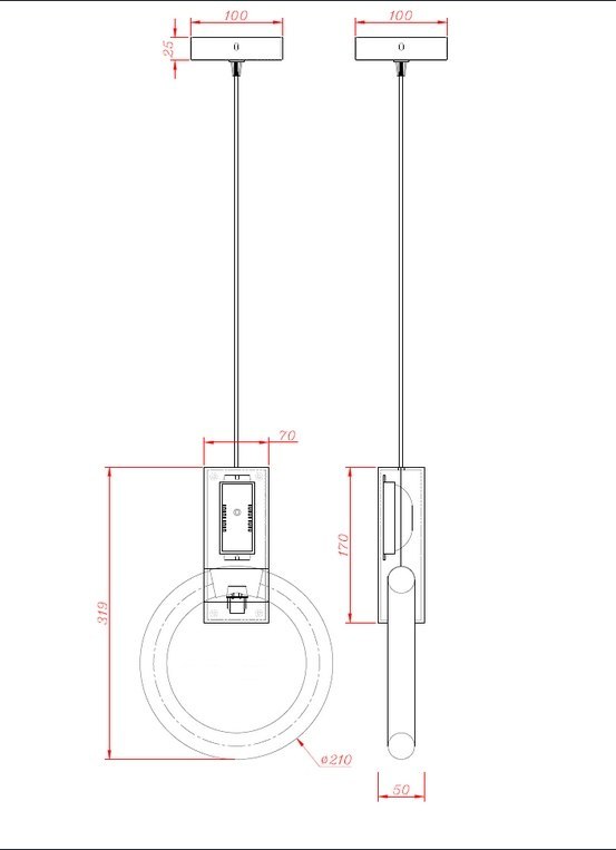 Lampa wisząca HOPP 21 antyczny mosiądz - King Home Lampa wisząca HOPP 21 antyczny mosiądz - King Home