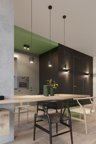 Lampa wisząca ORBIS 1 czarna - Sollux Lighting