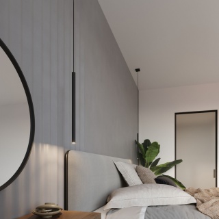 Lampa wisząca PASTELO 1 czarna - Sollux Lighting