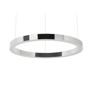 Lampa wisząca RING 80 srebrna - LED, stal polerowana King Home