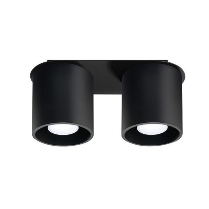 Oprawa natynkowa plafon podwójny ORBIS 2 czarny - Sollux Lighting