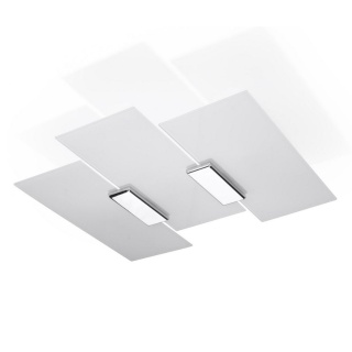 Plafon szklany FABIANO chrom dekoracyjna lampa sufitowa - Sollux Lighting