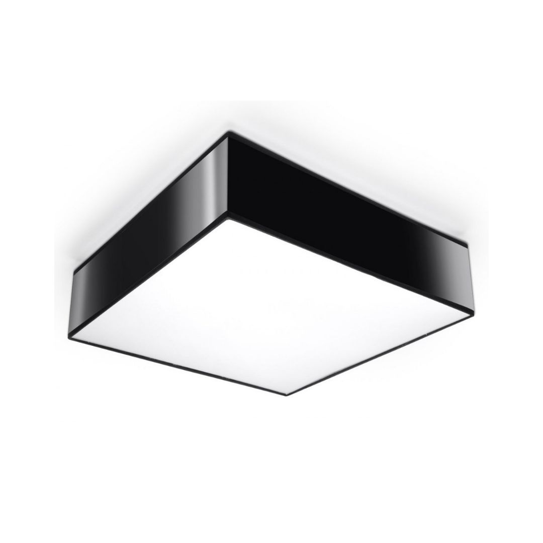 Plafon sufitowy HORUS 35 czarny kwadratowy - Sollux Lighting
