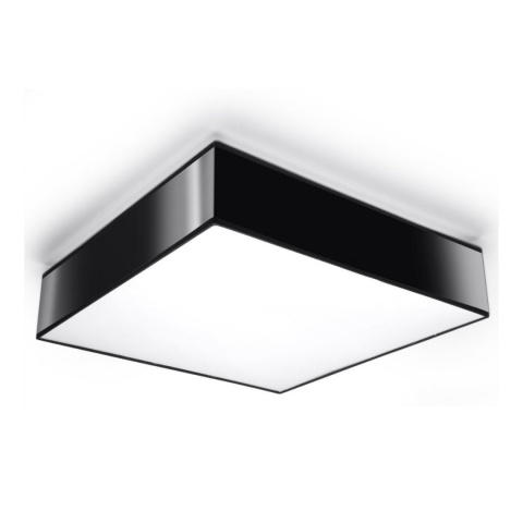 Plafon sufitowy HORUS 45 czarny kwadratowy - Sollux Lighting