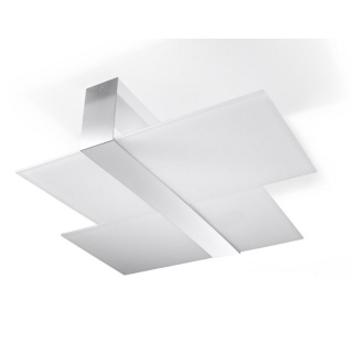 Plafon MASSIMO chrom szklana lampa sufitowa - Sollux Lighting