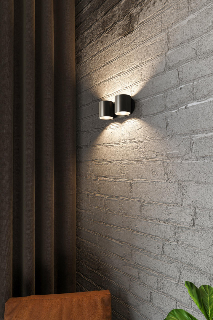 Kinkiet ORBIS 2 czarny - Sollux Lighting Kinkiet ORBIS 2 czarny - Sollux Lighting