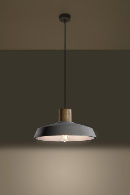 Lampa wisząca AFRA sufitowa beton drewno loft zwis nad stół - Sollux Lighting