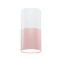Lampa sufitowa TUBA 12 biało-różowa - Candellux Lighting