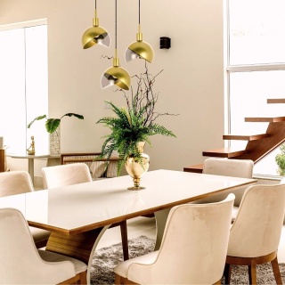 Lampa wisząca GLOBO 25 złota - King Home