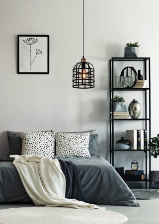 Lampa wisząca SOLETO czarna miedziana - Candellux Ligthting