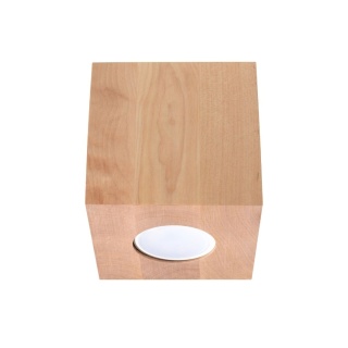 Oprawa natynkowa QUAD naturalne drewno - Sollux Lighting