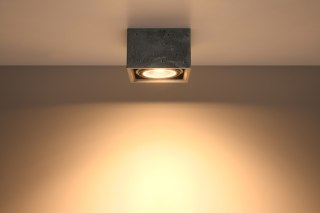 Plafon QUATRO 1 beton sześcian kostka oświetlenie sufitowe - Sollux Lighting