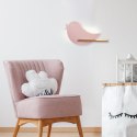 Kinkiet lampka dziecięca LED z półką BIRD ptaszek różowy - Candellux Lighting