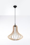 Lampa wisząca ELZA lampa gruszka drewno naturalne - Sollux Lighting - wizualizacja