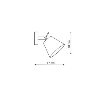 Kinkiet BALI czarny / chrom - Light Prestige