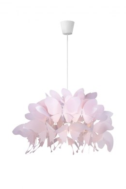 Lampa wisząca FARFALLA 1 jasno różowa / motylki do pokoju dziecięcego - Light Prestige