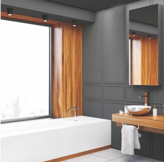 Oprawa natynkowa FARO czarna IP65 tuba do łazienki - Light Prestige