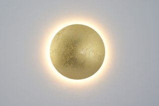 Plafon / kinkiet okrągły PLATILLO 26 duży złoty 18W - Light Prestige