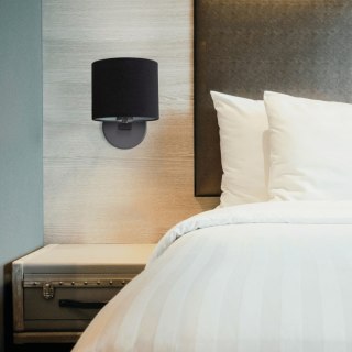 Kinkiet CECINA czarny abażur - Light Prestige