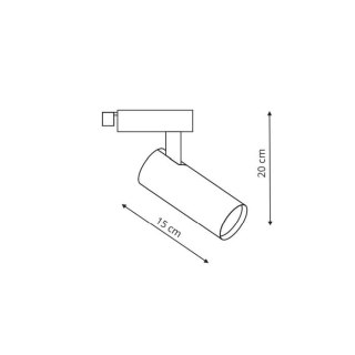 Reflektor ICE biały do systemu szynowego 1F - Light Prestige