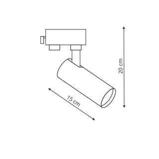 Reflektor ICE biały 3F do systemu szynowego trójfazowego - Light Prestige