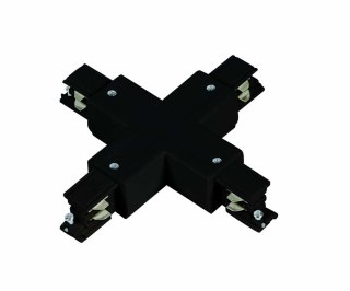 Łącznik X krzyżowy czarny do szynoprzewodów 3F - Light Prestige