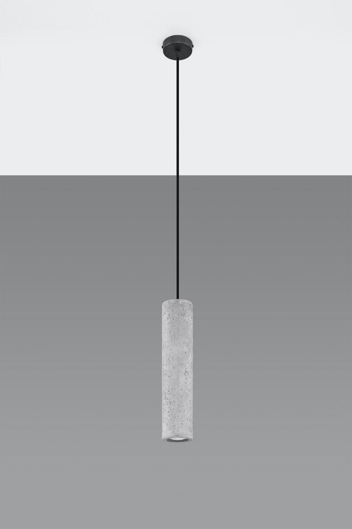 Lampa wisząca LUVO1  szary beton - Sollux Lighting - wizualizacja