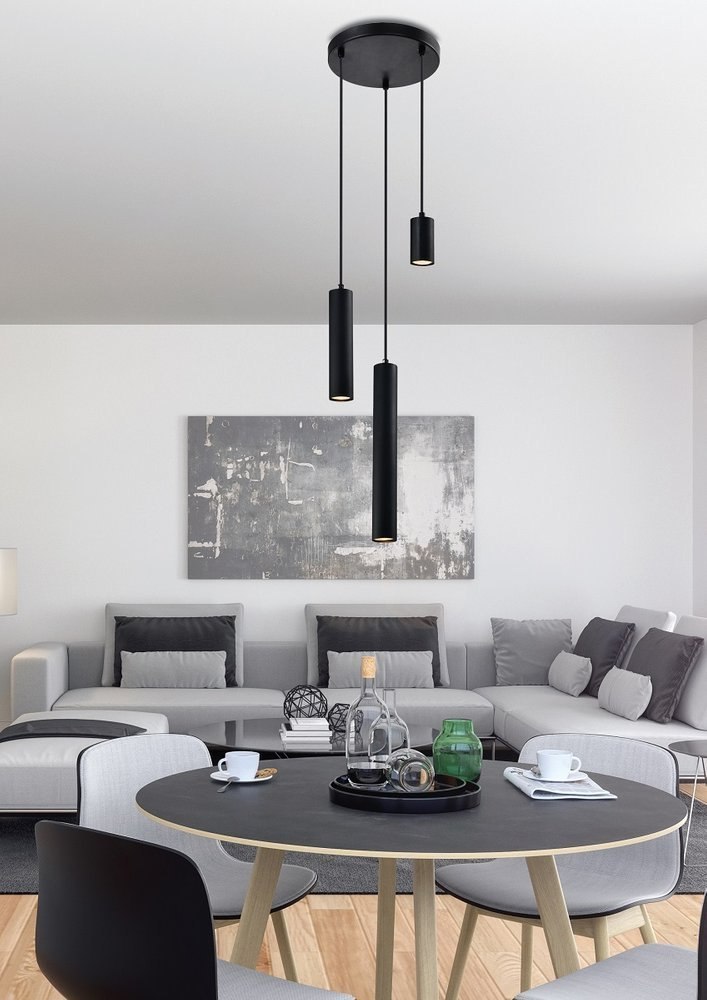 Lampa wisząca TUBO czarna 33-79084 - Candellux Lighting Lampa wisząca TUBO czarna 33-79084 - Candellux Lighting