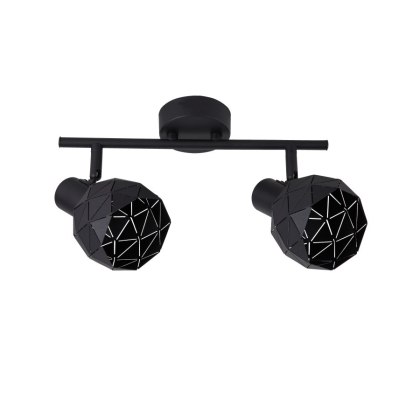 Lampa sufitowa podwójna REUS 2 spot czarny - Light Prestige