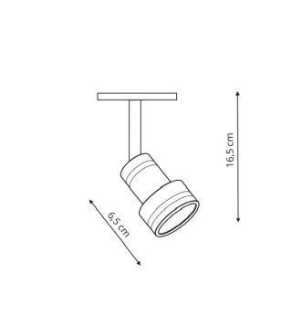 Reflektor STORM biały industrialny 1F do systemu szynowego - Light Prestige