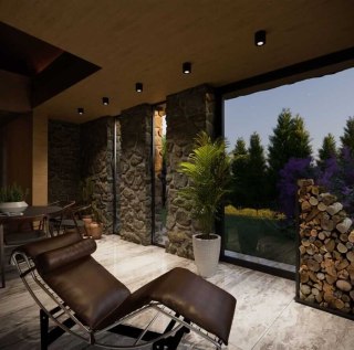 Oprawa natynkowa TULON czarna tuba z regulowanym oczkiem - Light Prestige