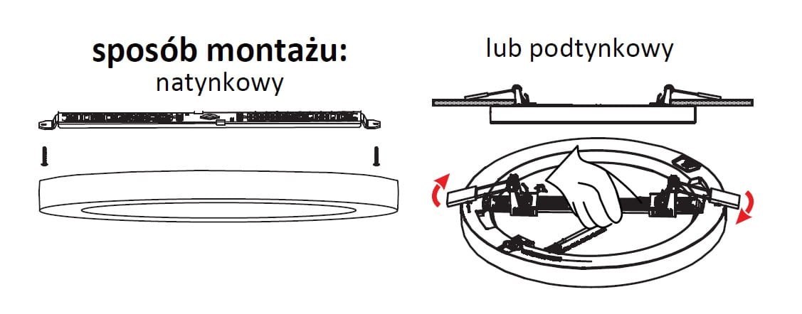Plafon YORK LED biały 4000K 24W natynkowy podtynkowy - Light Prestige Plafon YORK LED biały 4000K 24W natynkowy podtynkowy - Light Prestige