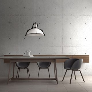 Lampa wisząca DRITTO duża biała w stylu skandynawskim - Light Prestige