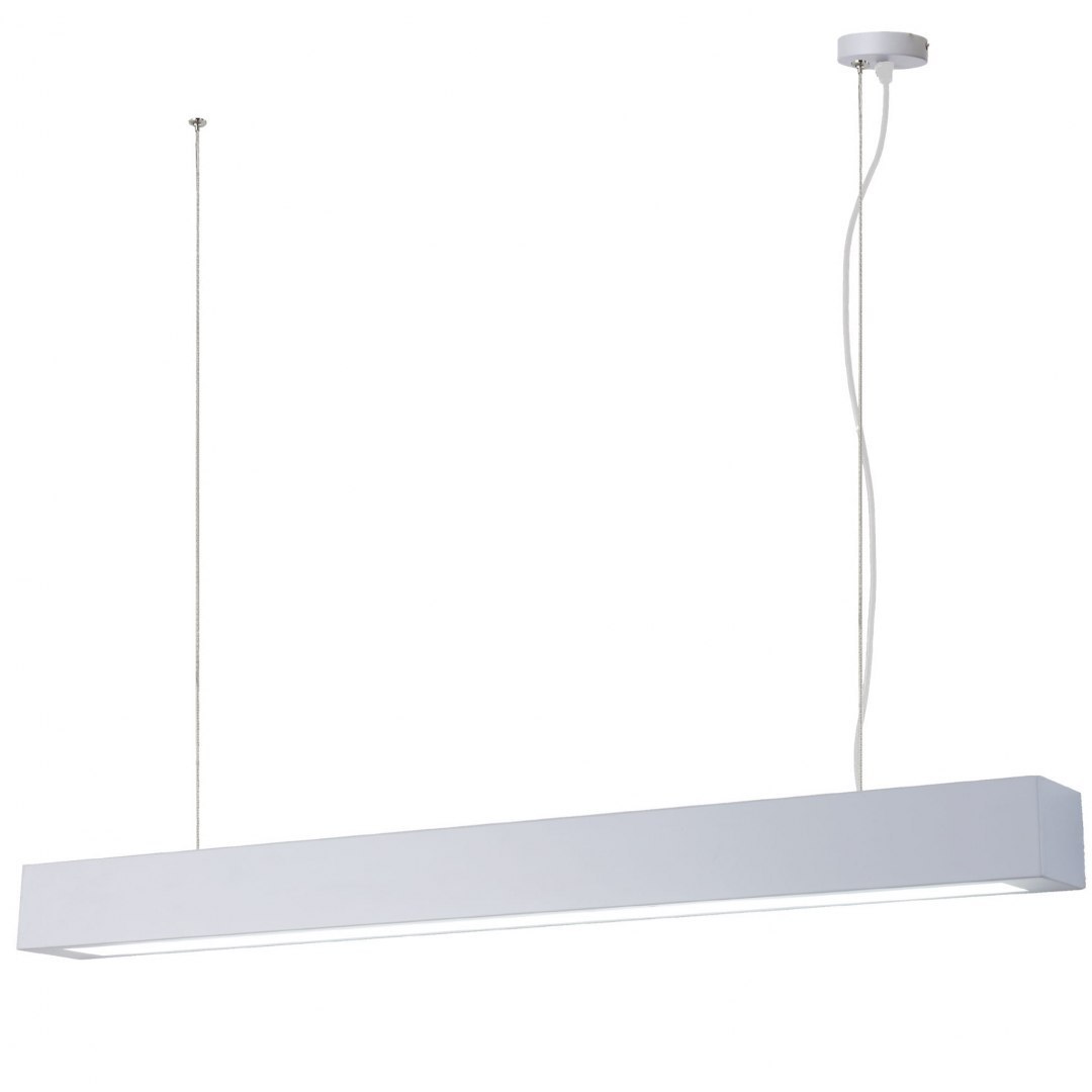 Lampa wisząca IBROS duża biała 24W 3000K IP20 LED nad stół do biura - Light Prestige Lampa wisząca IBROS duża biała 24W 3000K IP20 LED nad stół do biura - Light Prestige