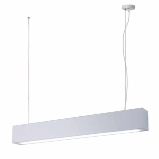 Lampa wisząca IBROS średnia biała 18W 3000K IP20 LED nad stół do biura - Light Prestige