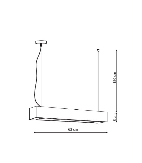 Lampa wisząca IBROS średni 18W 3000K IP20 LED - Light Prestige Lampa wisząca IBROS średni 18W 3000K IP20 LED - Light Prestige