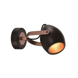 Kinkiet ANICA czarno-miedziany regulowany spot - Candellux Lighting